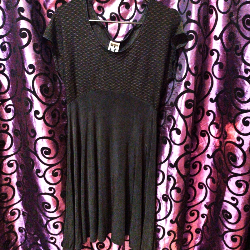 Vintage 1990's Slinky Black Babydoll Dress